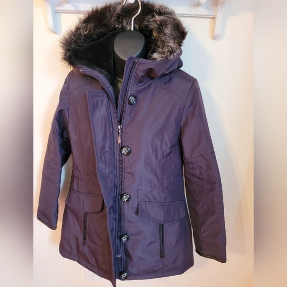 💚 Alia purple winter's coat size Small - Picture 2 of 7